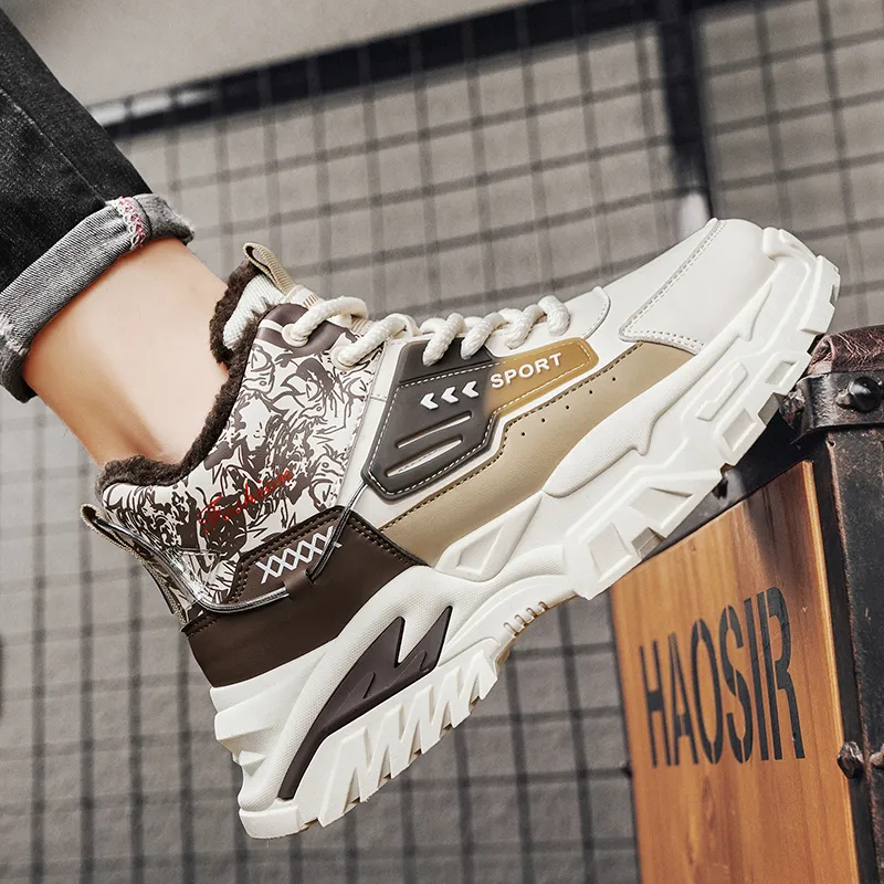 Bull Charm Abrasion-Resistant High-Top Casual Shoes Men's-9