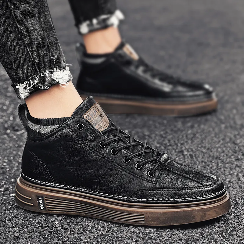 Bull Charm Abrasion Resistant Mid Top Skateboard Shoes Unisex-14