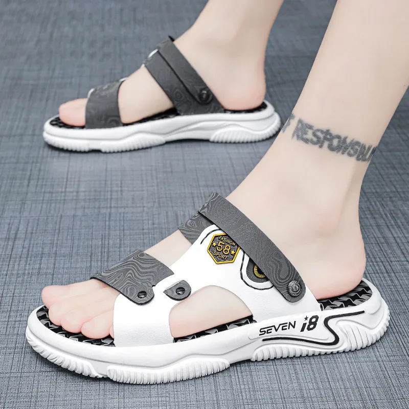 Bull Charm Rubber Sole Slip Resistant Slide Slippers Men's-7