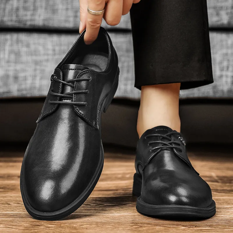 Bull charm Dress Shoes Men Low Top-2