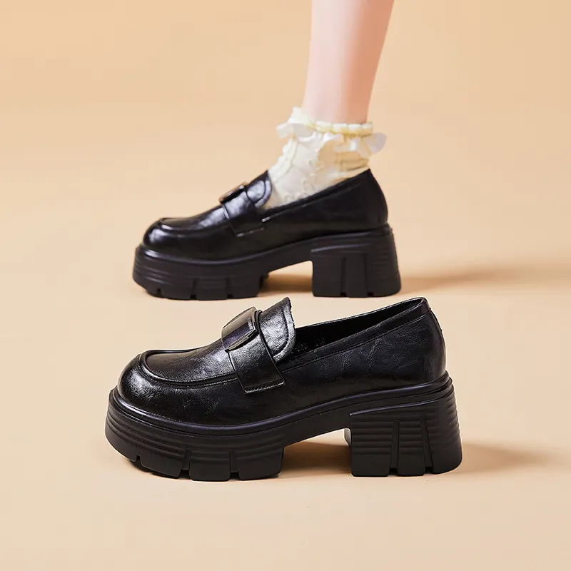 Bull Charm Loafers Women's Black-2