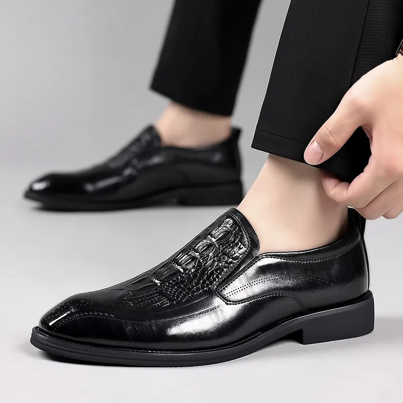 Bull charm Dress Shoes Men Low Top-1