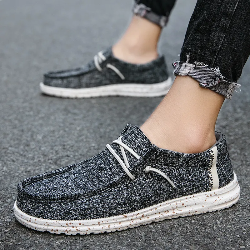 Bull charm Men's Casual Shoes Men Low Top Black/Beige/Dark Blue-3