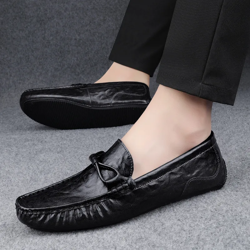 Bull charm Gommino Loafers Men-1