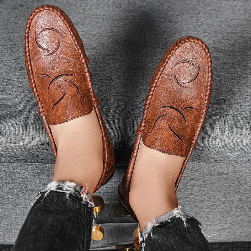 Bull charm Loafers Men Black/Brown/Gray-8