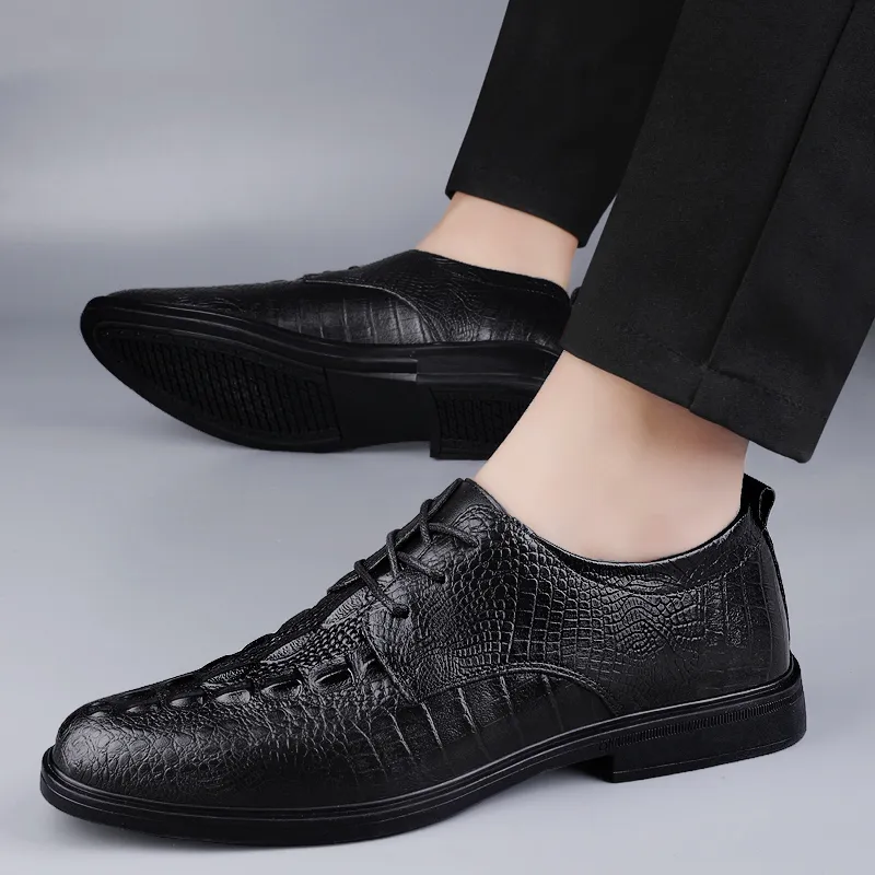 Bull charm Men's Casual Shoes Men Low Top Black/Brown-1