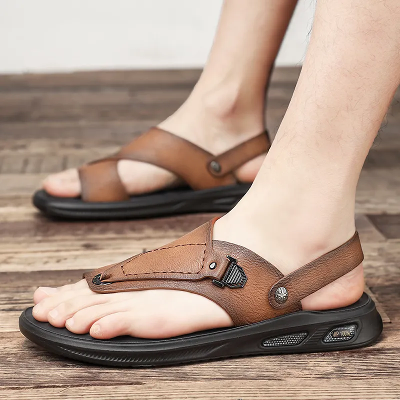 Bull charm Beach Sandals Men-8