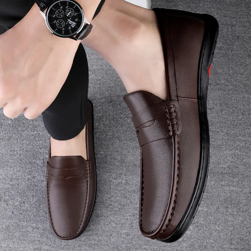 Bull charm Men's Casual Shoes Men Low Top Black/Brown-10