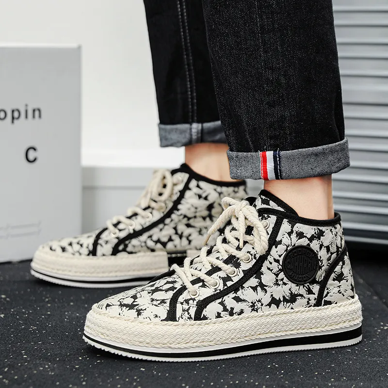 Bull Charm High-Top Casual Shoes Men's-11