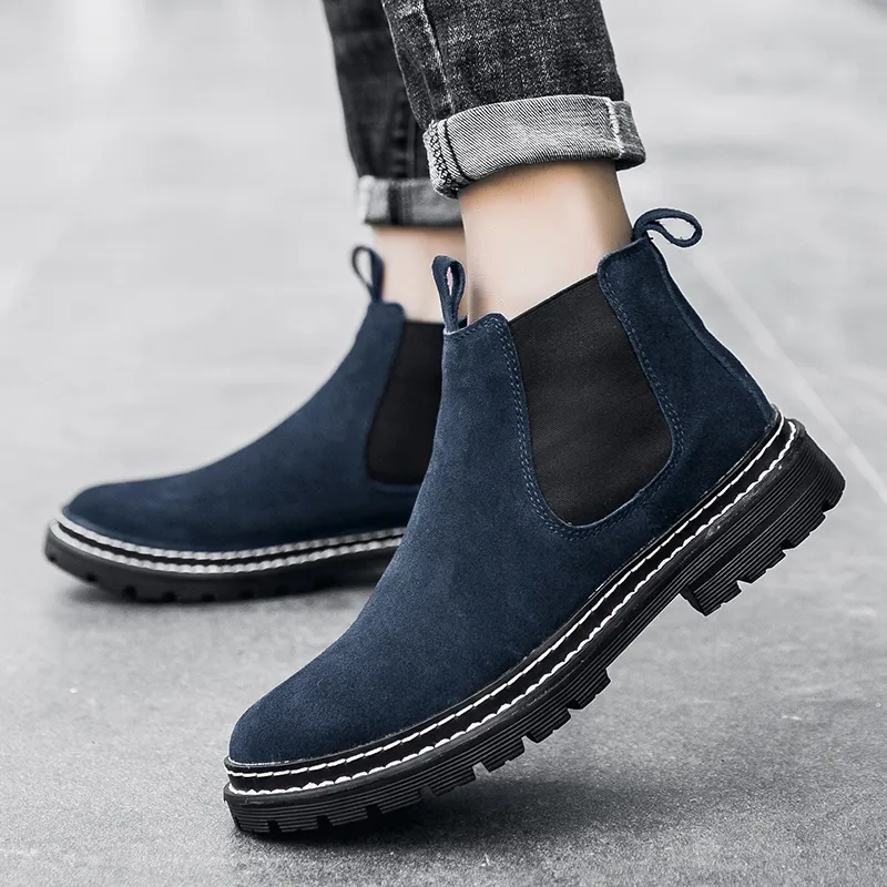 Bull Charm Short Chelsea Boots Men's-28