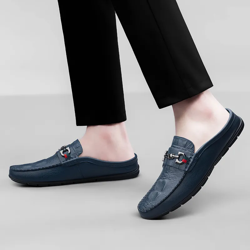 Bull charm Men's Casual Shoes Men Low Top Blue Gray Black-11