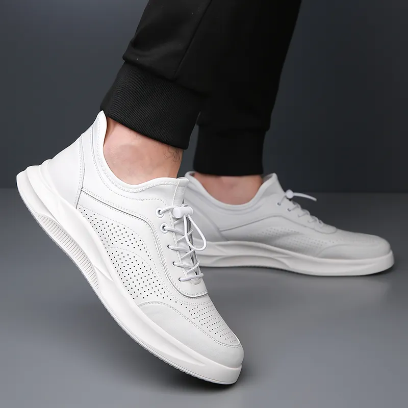 Bull Charm Men's Casual Leather Shoes Men's-7