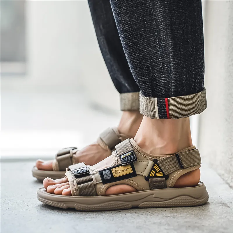 Bull charm Beach Sandals Men-17