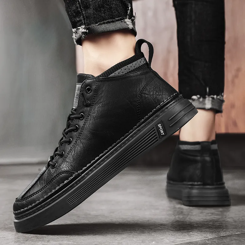 Bull Charm Abrasion Resistant Mid Top Skateboard Shoes Unisex-23