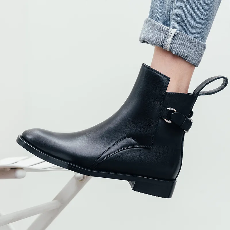 Bull Charm Ankle Boots Women's Black-2