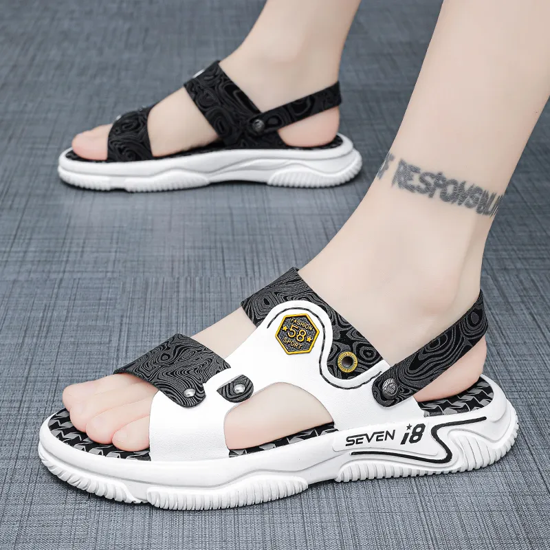 Bull Charm Rubber Sole Slip Resistant Slide Slippers Men's-4