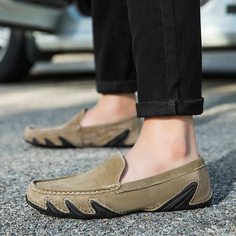 Bull charm Men's Casual Shoes Men Low Top Black/Khaki/Gray/Brown-9