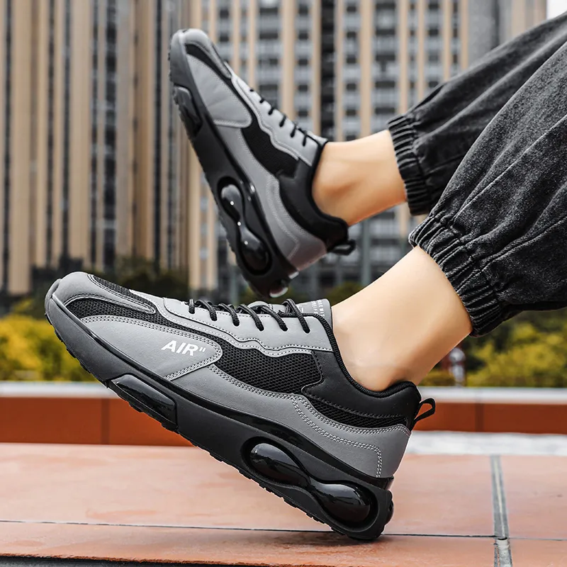 Bull Charm Slip Resistant Water Resistant Casual Shoes Men's Black-4