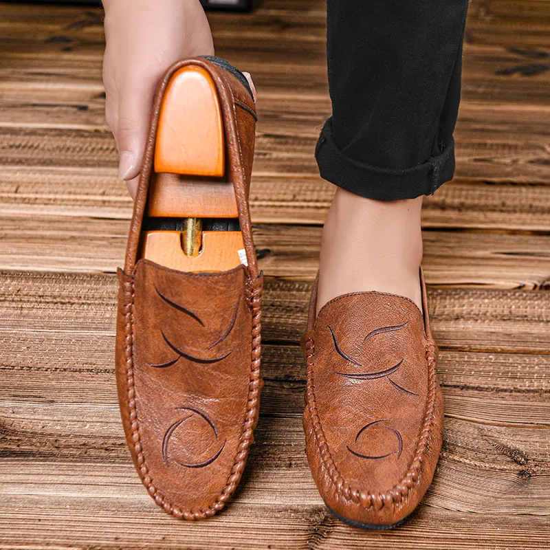 Bull charm Loafers Men Black/Brown/Gray-11