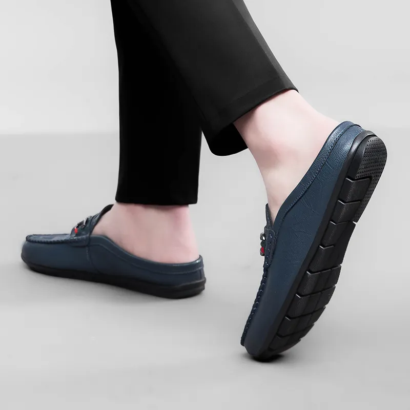 Bull charm Men's Casual Shoes Men Low Top Blue Gray Black-10