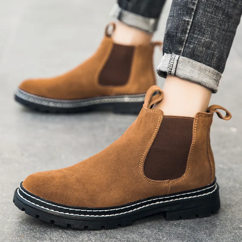Bull Charm Short Chelsea Boots Men's-22