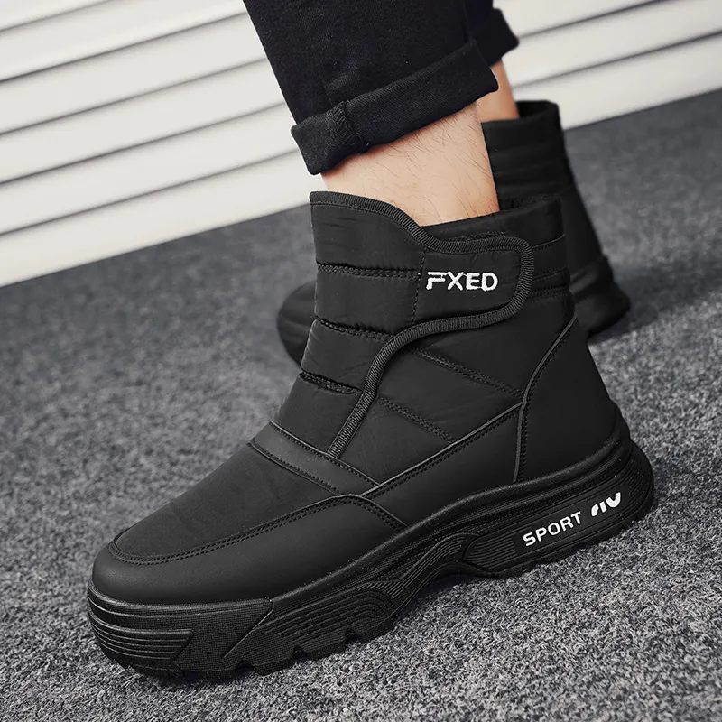 Bull Charm Snow Boots Men's Black-3