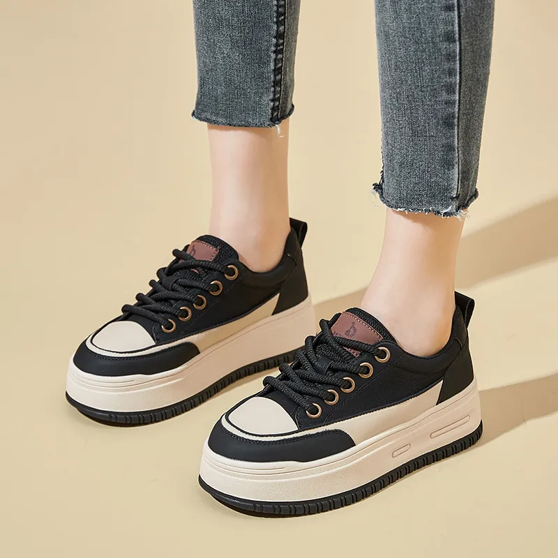 Bull Charm Abrasion-Resistant Slip-Resistant Low-Top Skateboard Shoes Women's-4