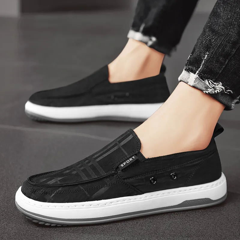 Bull charm Men's Casual Shoes Men Low Top Gray/Black/Green-9