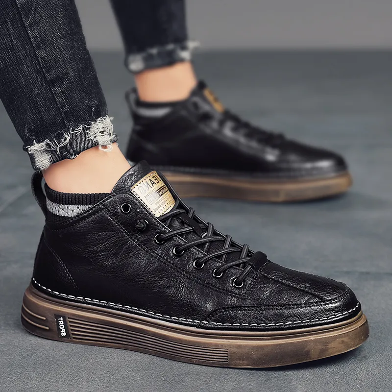 Bull Charm Abrasion Resistant Mid Top Skateboard Shoes Unisex-16