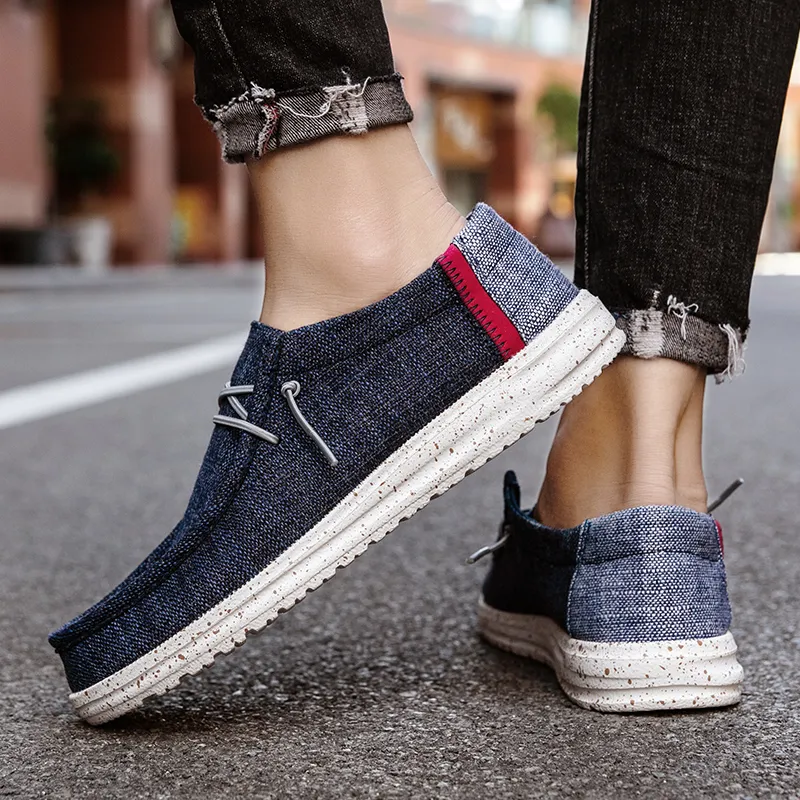Bull charm Men's Casual Shoes Men Low Top Black/Beige/Dark Blue-17