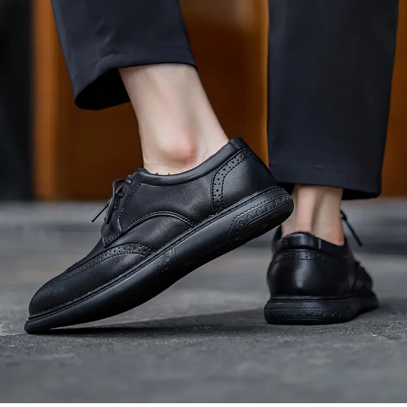 Bull Charm Casual Shoes Men's Black-5