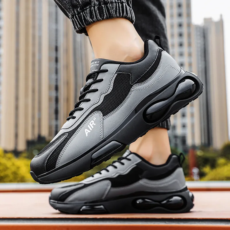 Bull Charm Slip Resistant Water Resistant Casual Shoes Men's Black-5