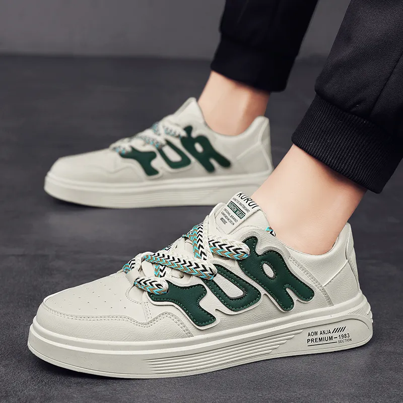 Bull Charm Abrasion-Resistant Low-Top Skateboard Shoes Men's-5