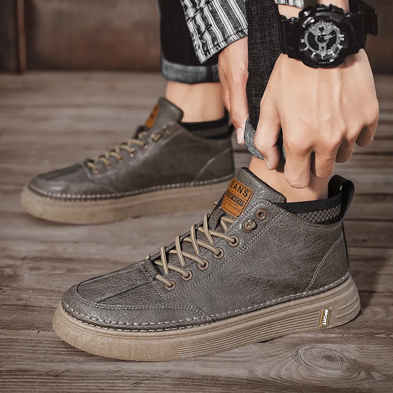 Bull Charm Abrasion Resistant Mid Top Skateboard Shoes Unisex-7