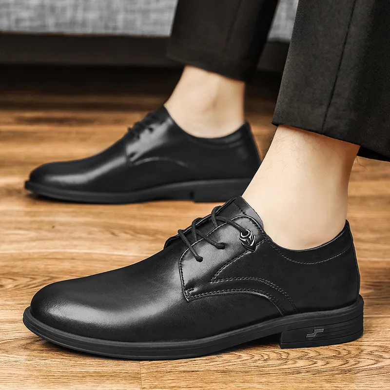 Bull charm Dress Shoes Men Low Top-4
