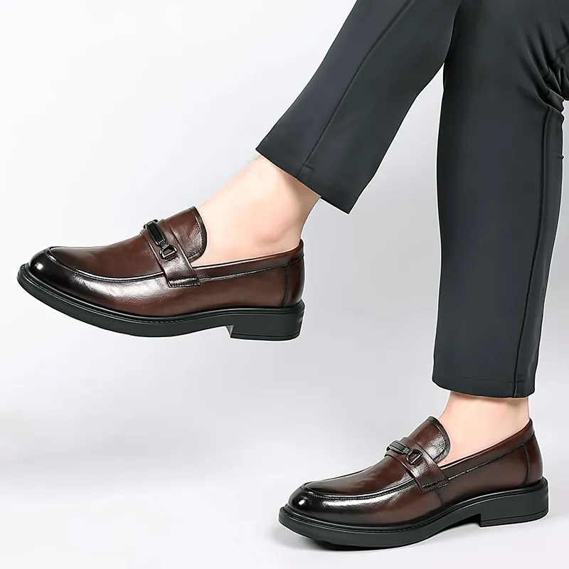 Bull charm Men's Casual Shoes Men Low Top Black/Brown-8