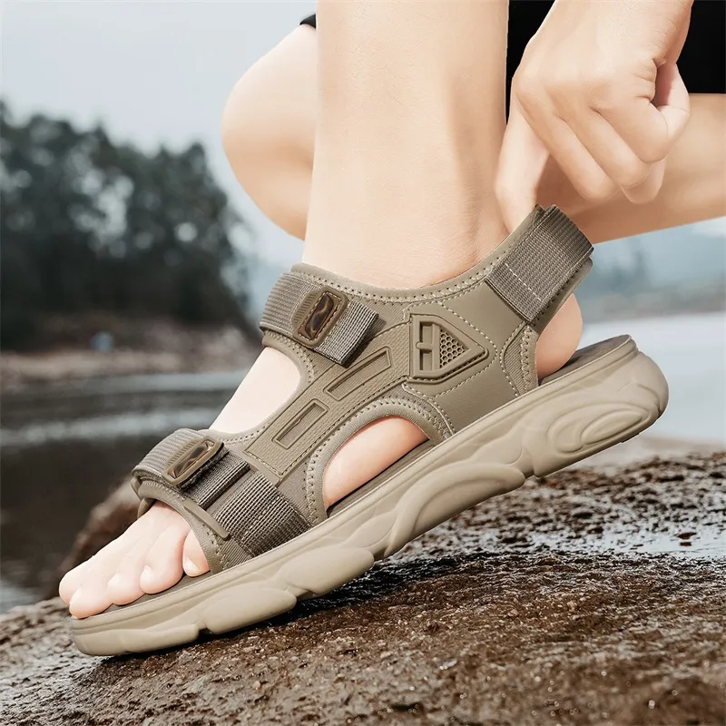 Bull charm Beach Sandals Men-5