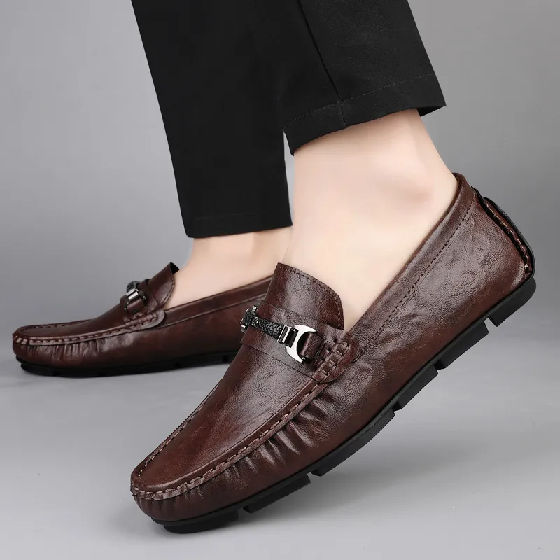 Bull charm Men's Casual Shoes Men Low Top Black/Brown-9