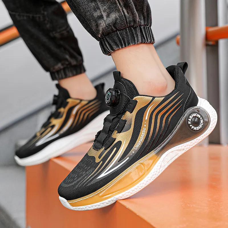 Bull charm Casual Shoes Men Low Top Gray Blue/Black Yellow-9