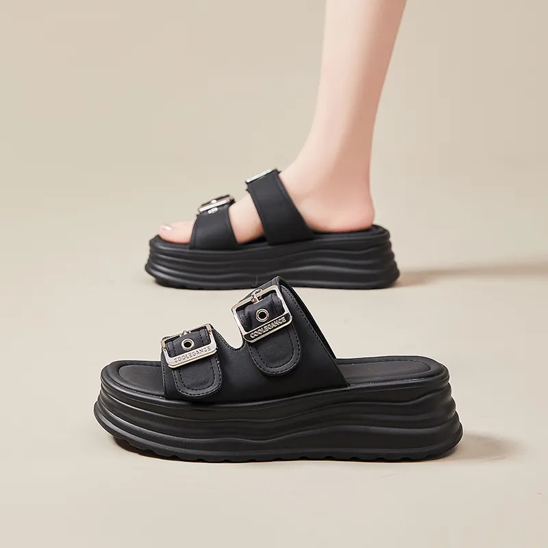 Bull Charm Rubber Sole Slide Slippers Women's-1