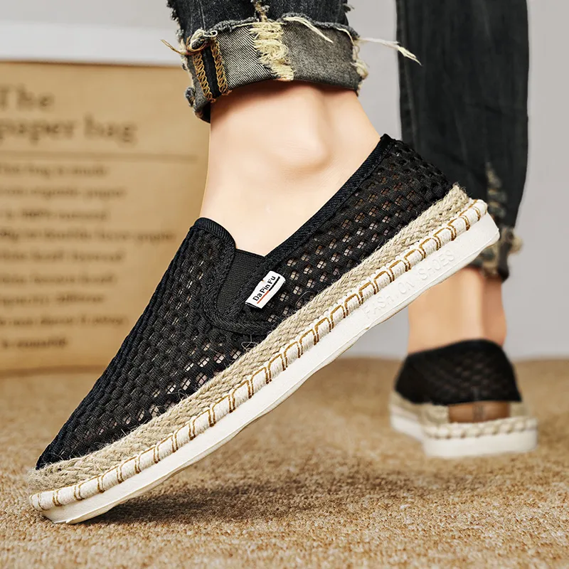 Bull charm Espadrilles Men Beige/Blue/Black-12