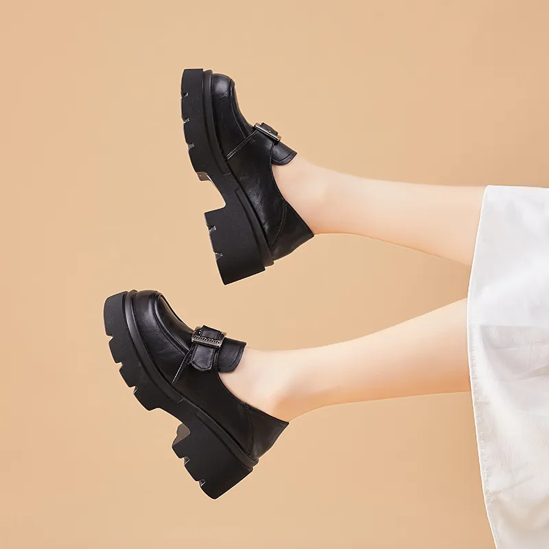 Bull Charm Chunky Heel High Heels Women's-4