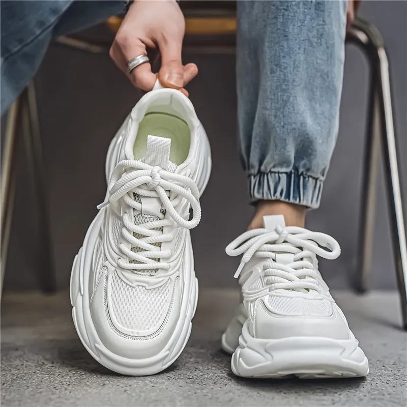 Bull Charm Durable Breathable Low-Top Chunky Sneakers Men's-9