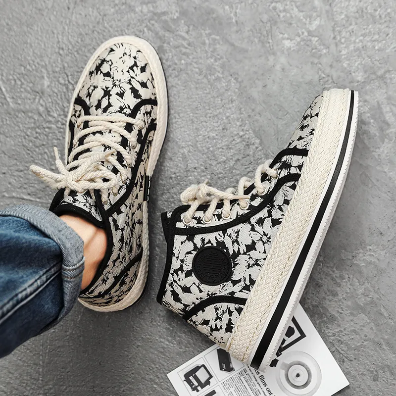 Bull Charm High-Top Casual Shoes Men's-9