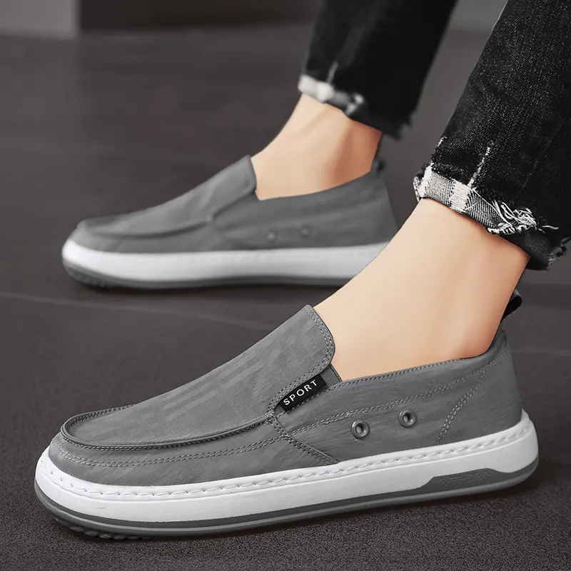 Bull charm Men's Casual Shoes Men Low Top Gray/Black/Green-2