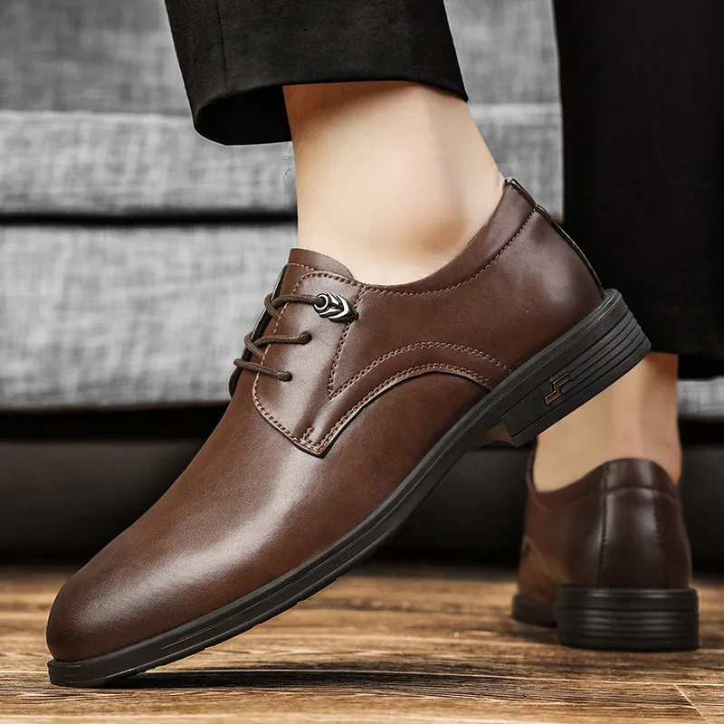 Bull charm Dress Shoes Men Low Top-9