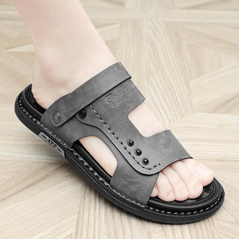 Bull charm Beach Sandals Men-8