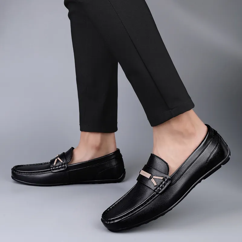 Bull charm Men's Casual Shoes Men Low Top Black/White-4