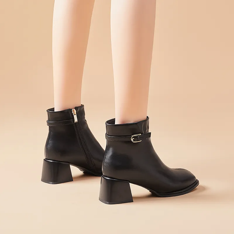 Bull Charm Ankle Boots Women's Black-2
