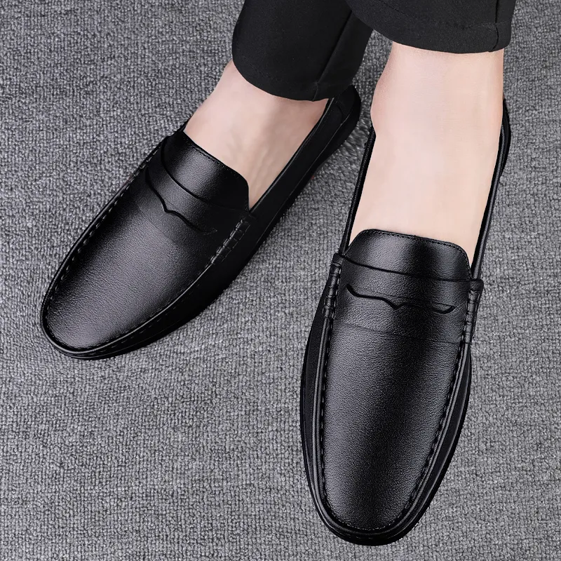 Bull charm Men's Casual Shoes Men Low Top Black/Brown-4